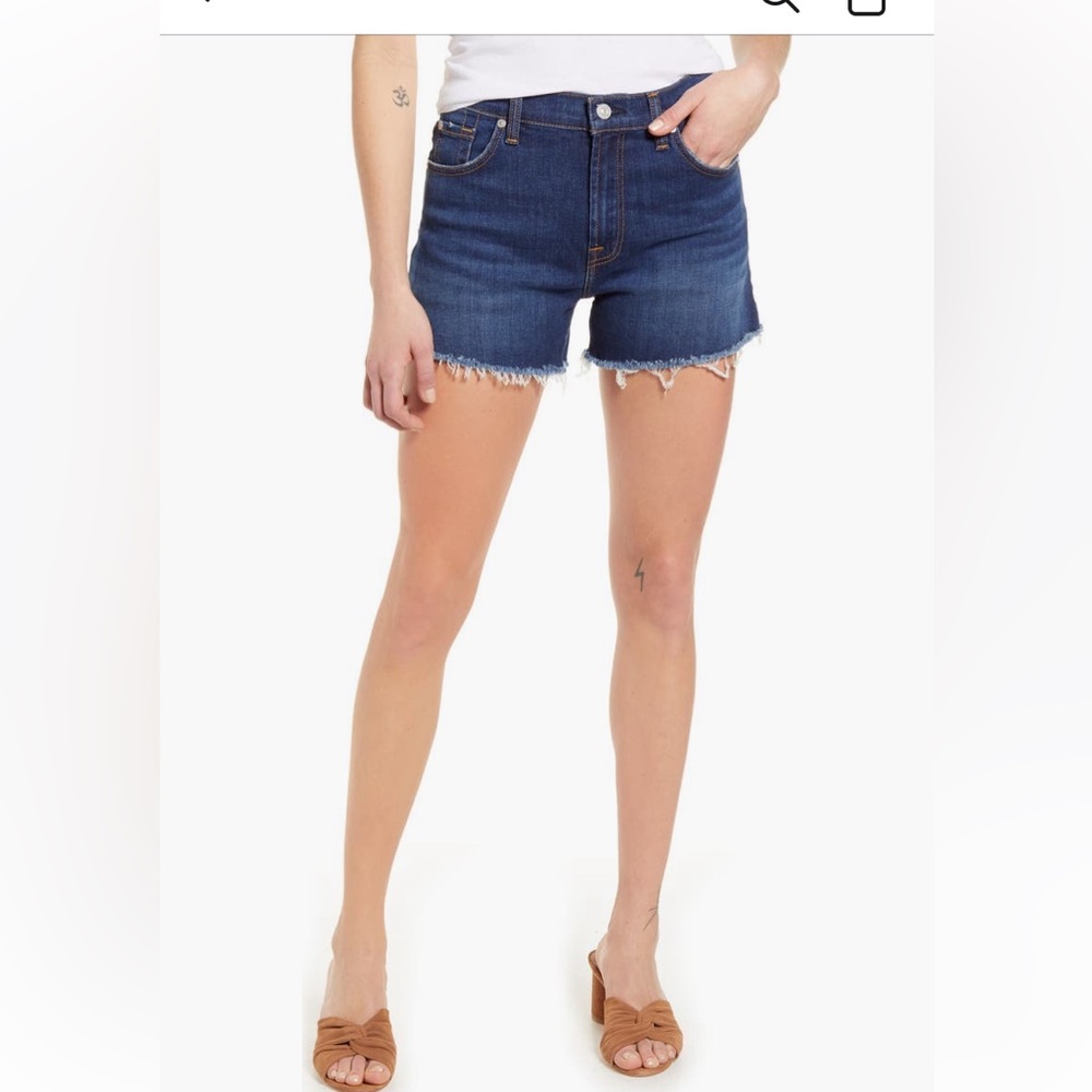7 For All Mankind Fletcher Drive High-Waist Short size 27